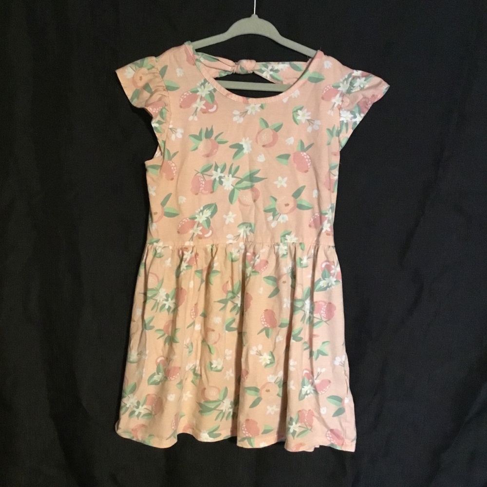 Freestyle Peach Floral Kids Dress